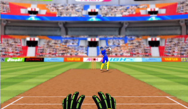 Игра в крикет филдер