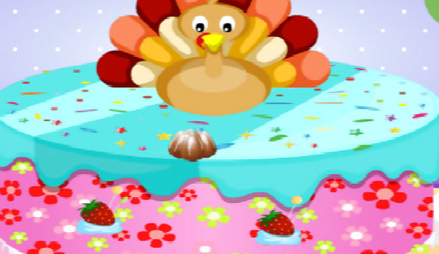 Счастливого Благодарения: мастер торта