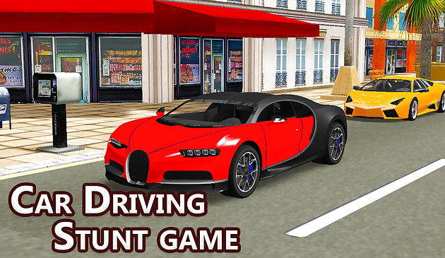 Автомобильное вождение трюк