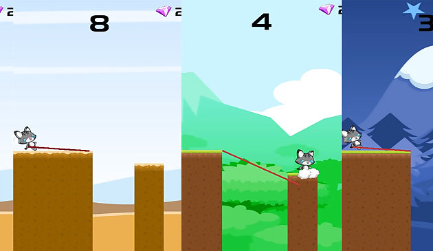 Качели кота: бесконечный прыжок