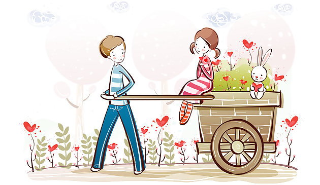 Пары влюбленных пазл