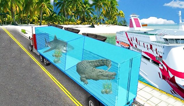 Транспорт грузовик морских животных