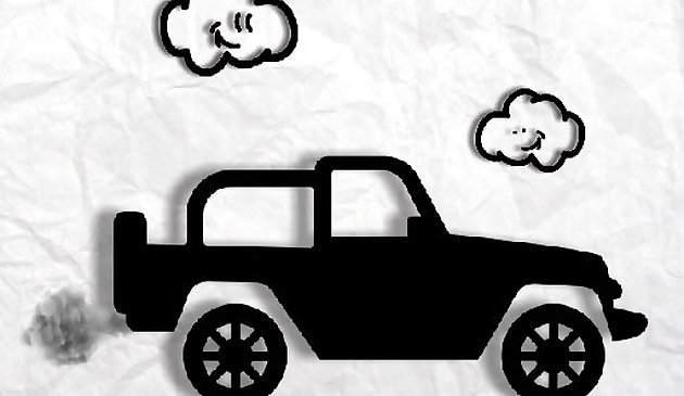 Бумажная гонка Монстр грузовика