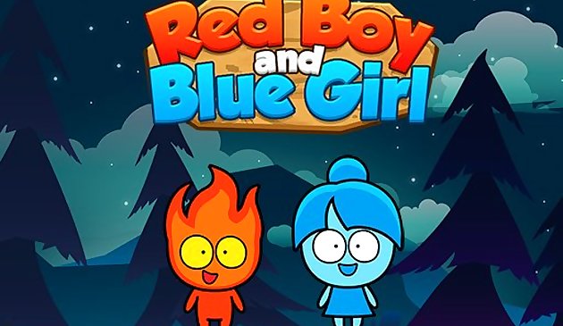 Красный мальчик и синяя девочка