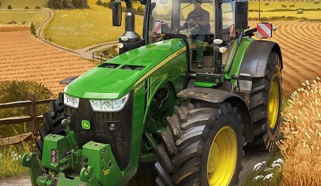 Simulateur d’agriculture de tracteur réel
