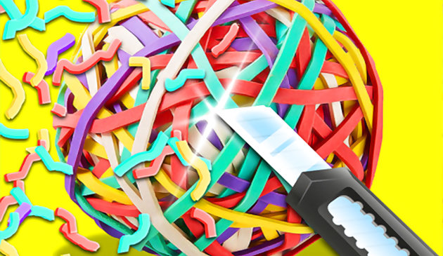 Разрежьте резиновую ленту