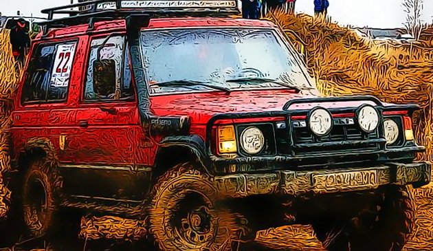 Грязные внедорожные транспортные средства пазл