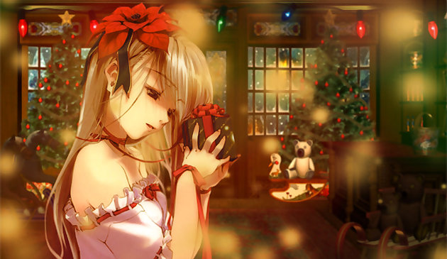 Anime Giáng sinh ghép hình câu đố 2