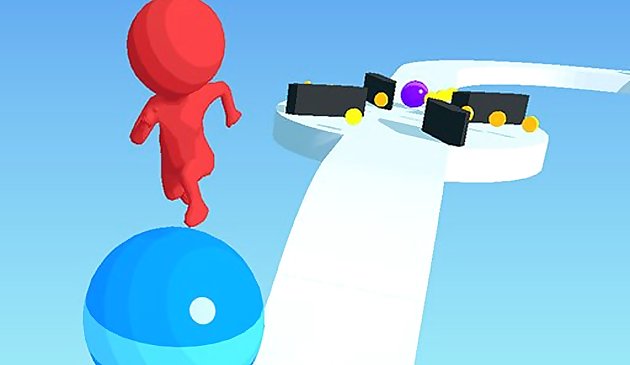 堆栈骑冲浪者3D - 运行自由跳球游戏