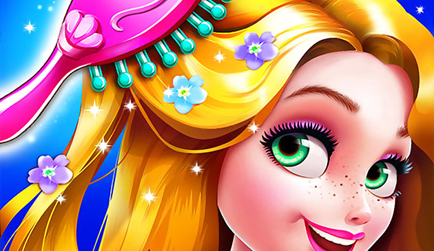 Парикмахерская длинных волос принцессы