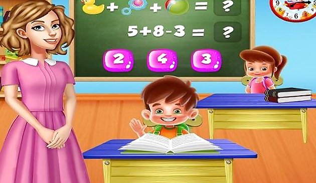 Jogos de Aprendizagem de Crianças professoras da escola de jardim de infância