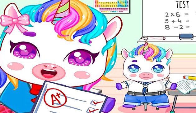 Mini Town: My Unicorn School Kids Games 2021