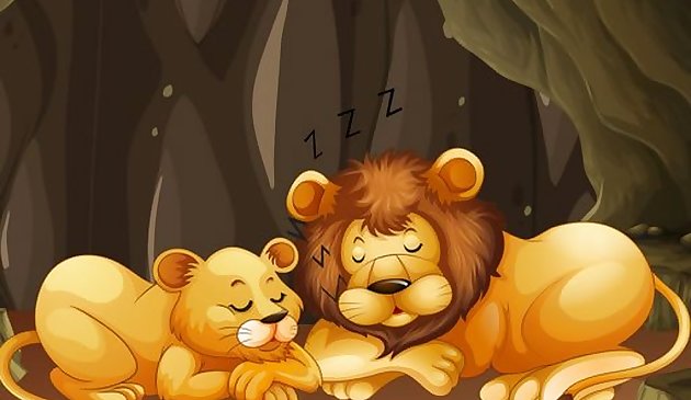 Забавные животные зоопарка пазл