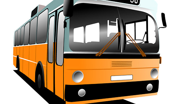 Мультяшный автобус пазл