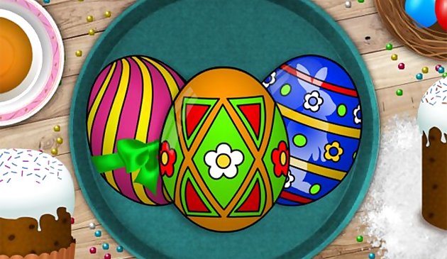 Libro para colorear huevos de Pascua hechos a mano