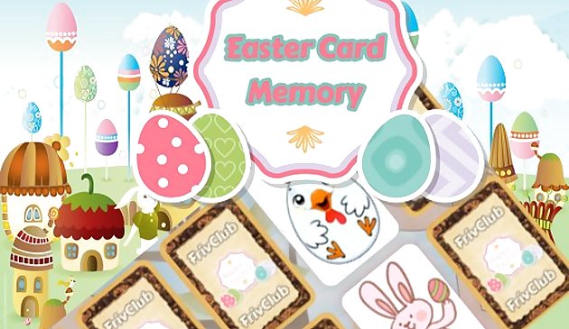 Пасхальные карточки память делюкс