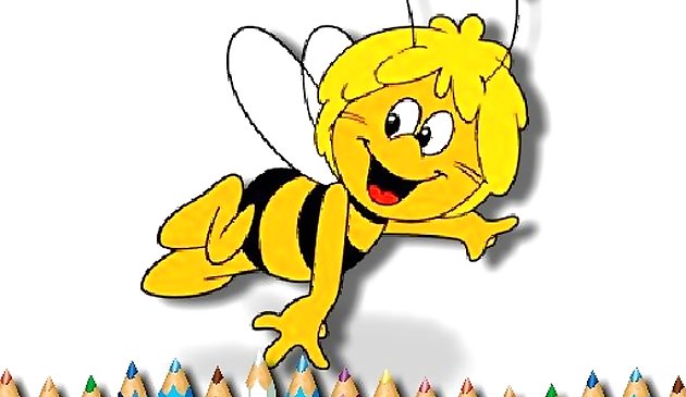 蜜蜂着色书玛雅