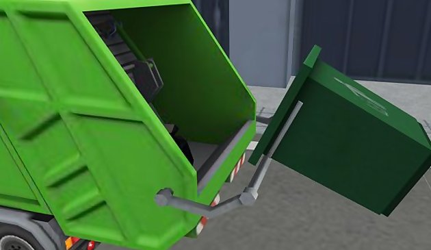 Мусорный санитарный грузовик