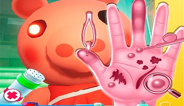 Piggy Hand Doctor Trò chơi vui nhộn cho trẻ em gái trực tuyến
