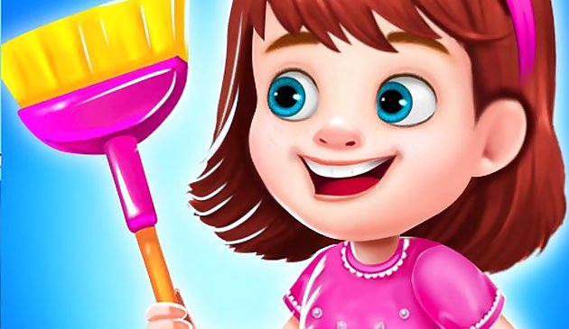 Принцесса уборка грязного дома