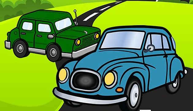 Rompecabezas de coches de dibujos animados