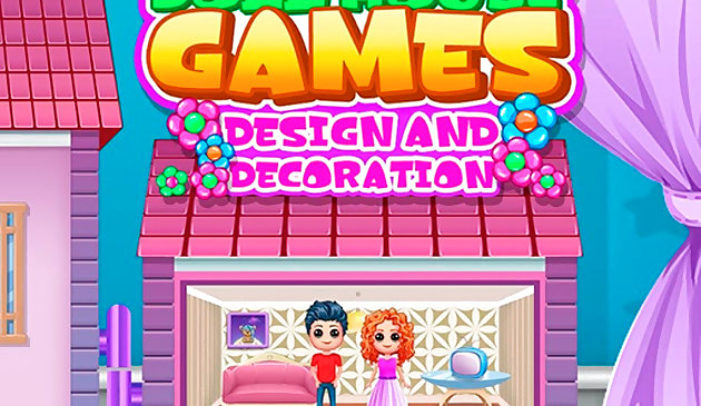 Puppenhaus Spiele Design und Dekoration