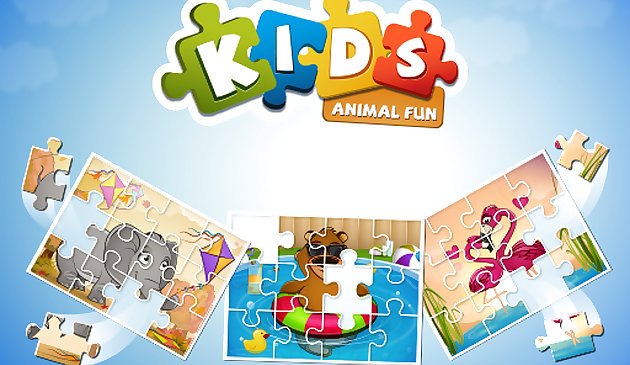 Детское веселье животных пазл