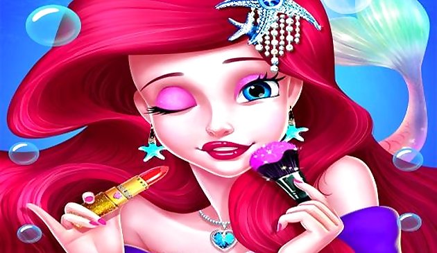 美人鱼公主化妆 - 女孩时尚沙龙