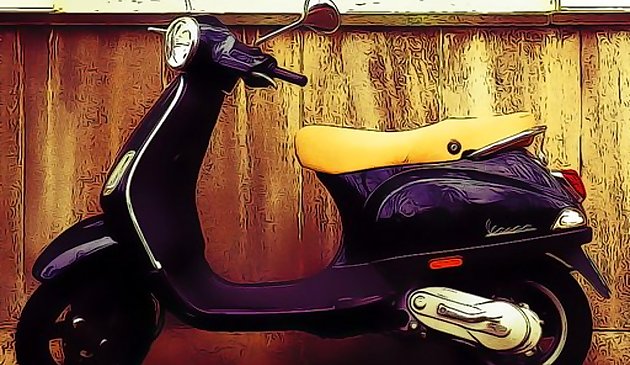 Городской скутер пазл