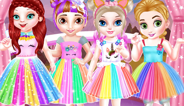 Малышки принцессы вечеринка единорога