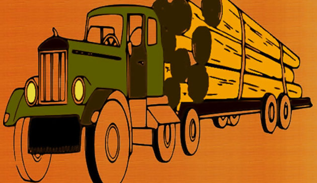 Лесовозы раскраска