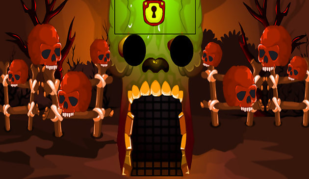 Побег леса коричневого черепа