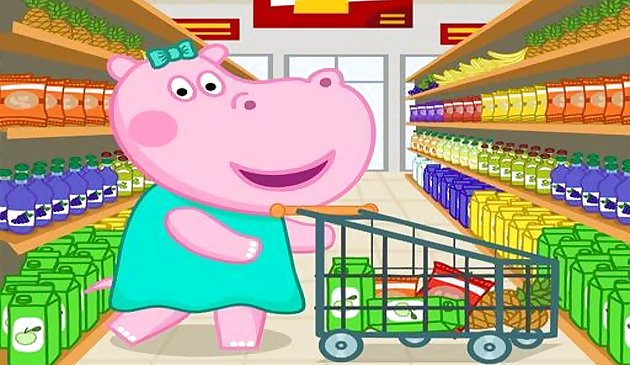 Супермаркет игры шопинга для детей
