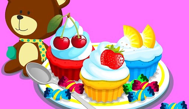 Cuisiner des cupcakes colorés