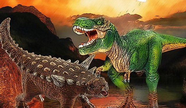 الديناصورات تحارب بانوراما