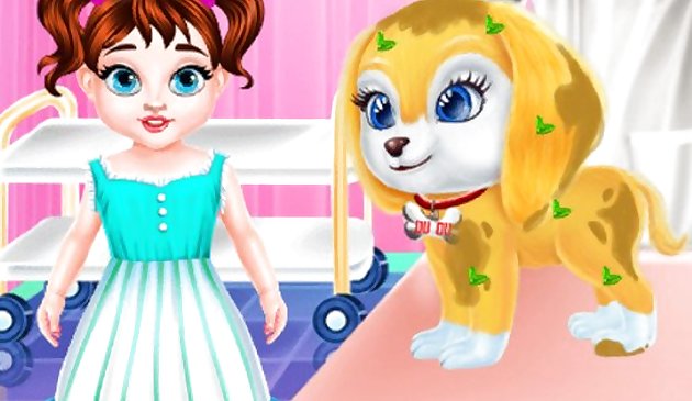 Малышка Тейлор забота о щенке