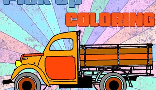 Pick Up Trucks Colorear