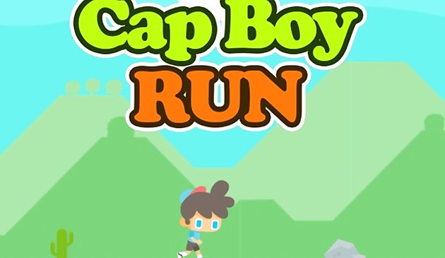 Бег мальчика в кепке