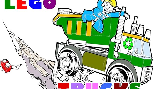 Лего грузовики раскраска