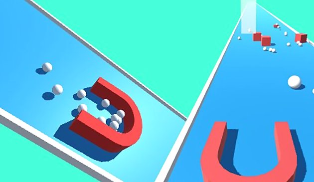 Магнит 3D гонка сборщика