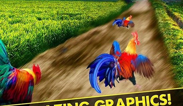 Бег метро сердитого петуха