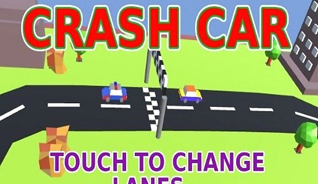 Пиксельные гонки по кругу - Крушение автомобиля