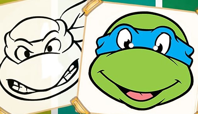 Черепашки-ниндзя книжка-раскраска