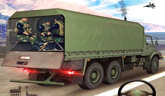ألعاب شاحنة محاكاة الجيش الأمريكي الجديد نقل البضائع