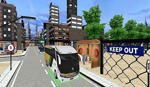 Вождение городского пассажирского автобуса: парковка автобуса