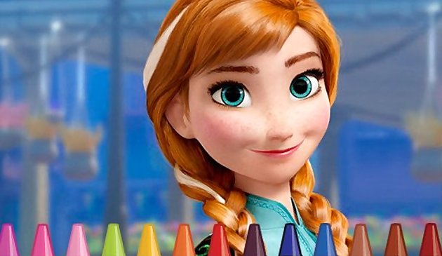 Анна Холодное сердце раскраска