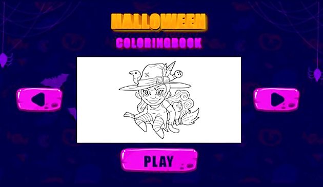 Хэллоуин книжка раскраски