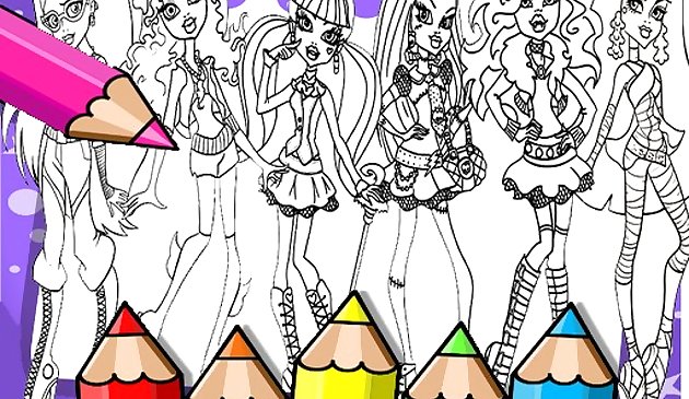 Монстр Хай книжка раскраска