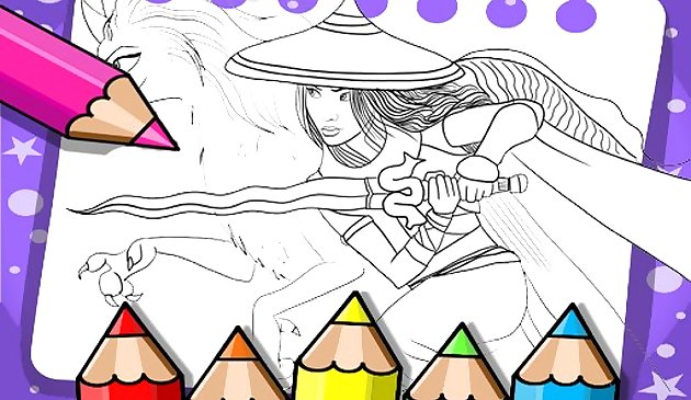 Рая и последний дракон раскраска