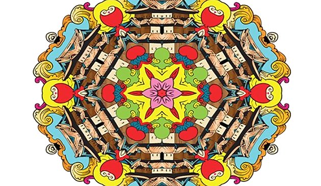 Мандала раскраска для детей и взрослых